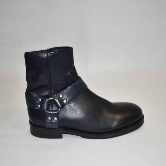 Frye Nelson Leather Harness Boot Black Size 7.5 main image 7